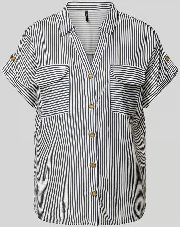 Vero Moda Regular fit overhemdblouse van pure viscose model 'BUMPY' - Foto 8