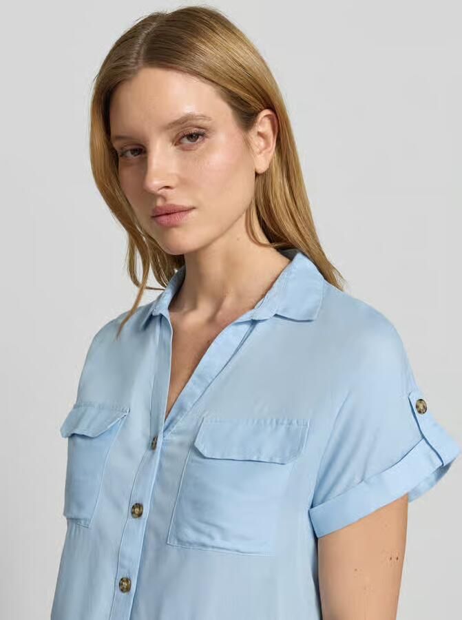 Vero Moda regular fit overhemdblouse van pure viscose model 'BUMPY'