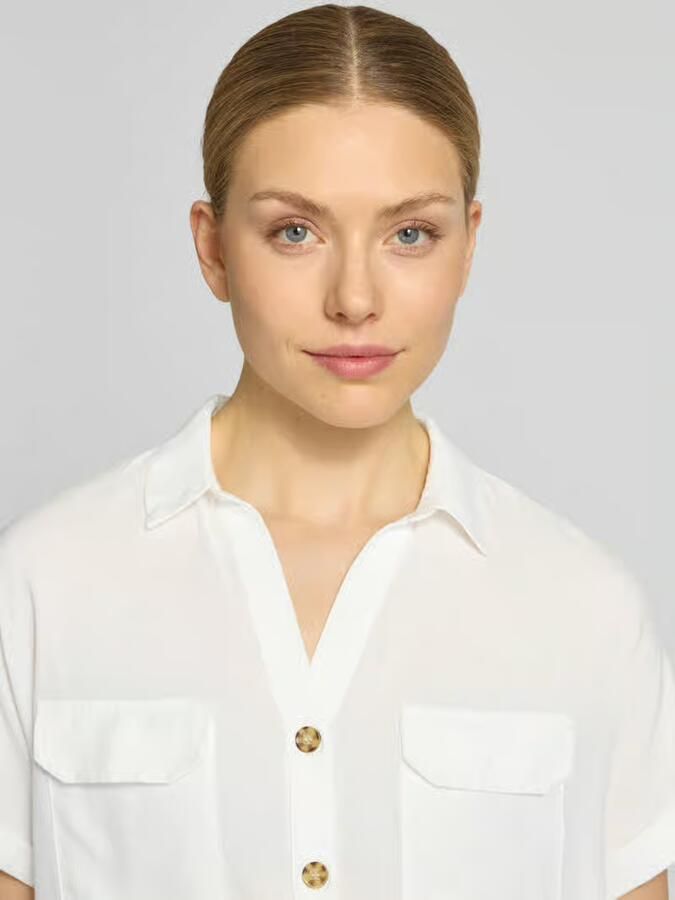 Vero Moda regular fit overhemdblouse van pure viscose model 'BUMPY' - Foto 9
