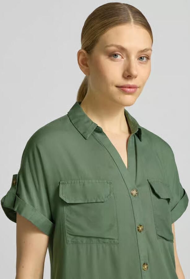Vero Moda regular fit overhemdblouse van pure viscose model 'BUMPY' - Foto 3