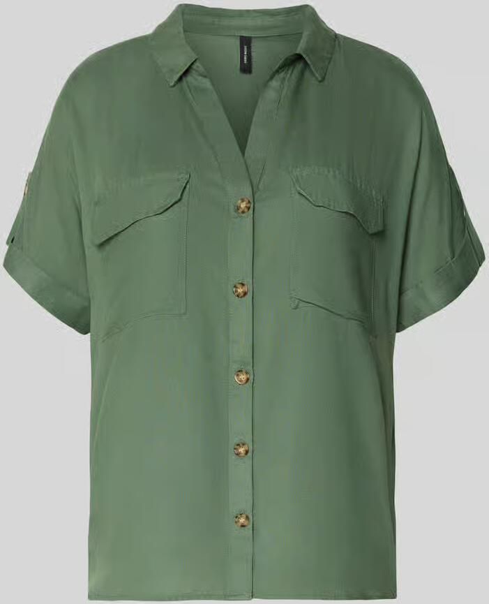 Vero Moda regular fit overhemdblouse van pure viscose model 'BUMPY' - Foto 4