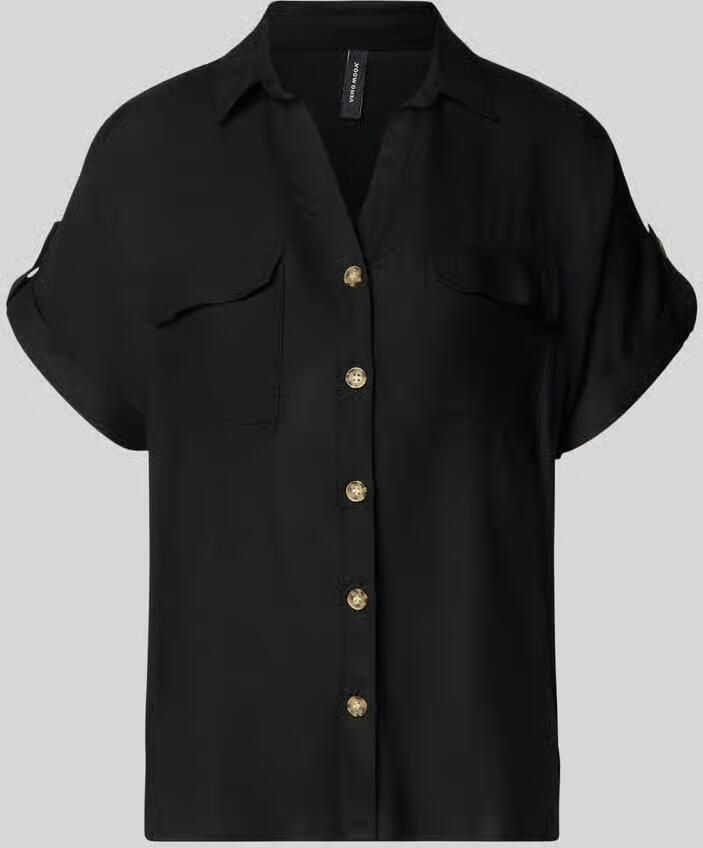 Vero Moda regular fit overhemdblouse van pure viscose model 'BUMPY' - Foto 4