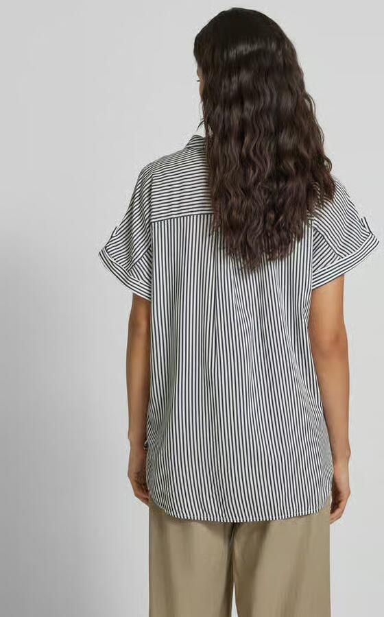 Vero Moda Regular fit overhemdblouse van pure viscose model 'BUMPY' - Foto 10