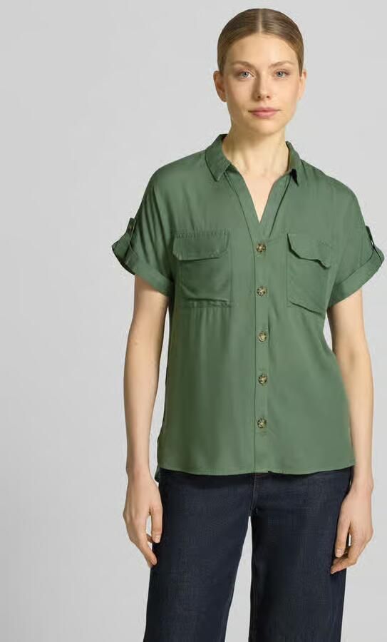 Vero Moda regular fit overhemdblouse van pure viscose model 'BUMPY' - Foto 6