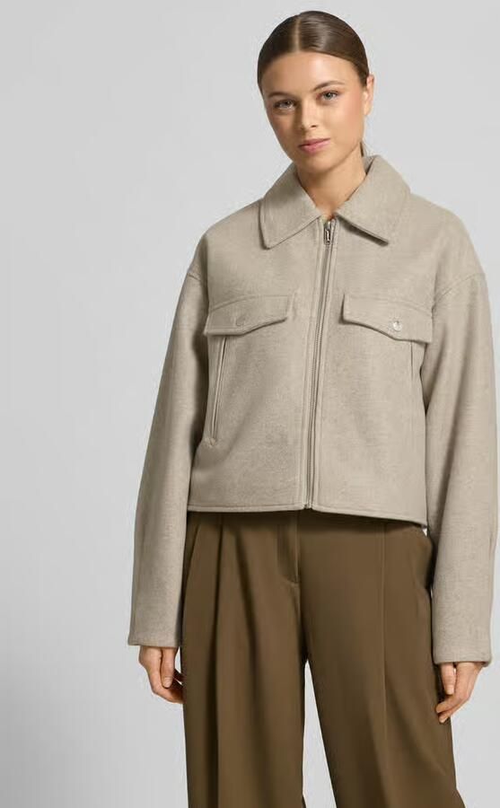 Vero Moda Regular fit overhemdjack met ritssluiting model 'FORTUNEFREJ' - Foto 4