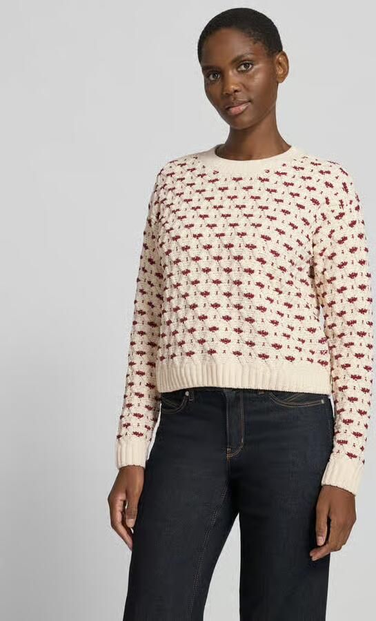Vero Moda Regular fit pullover met bouclé-structuuroptiek model 'VMSHARON' - Foto 2