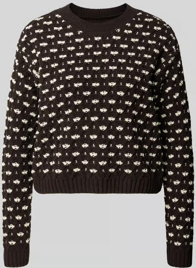 Vero Moda Regular fit pullover met bouclé-structuuroptiek model 'VMSHARON'