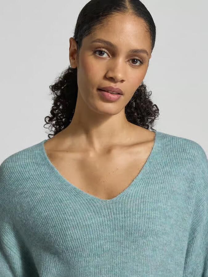 Vero Moda Regular fit gebreide pullover in gemêleerde look model 'CREWLEFILLE' - Foto 2