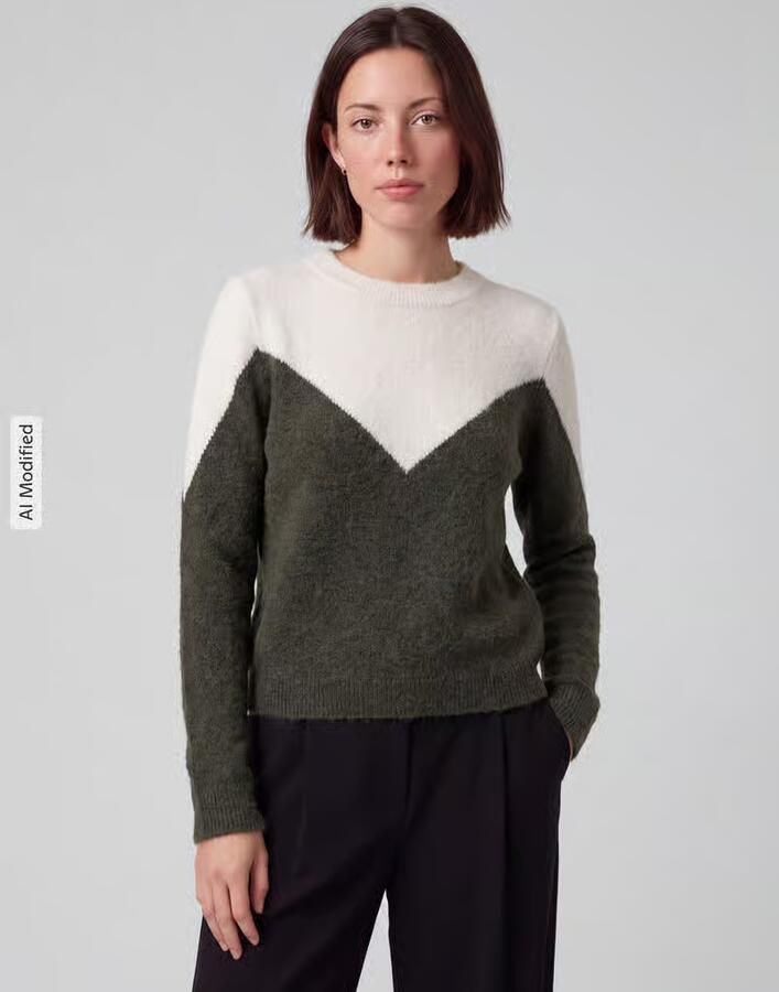 Vero Moda Regular fit pullover met wol model 'PLAZA' - Foto 2