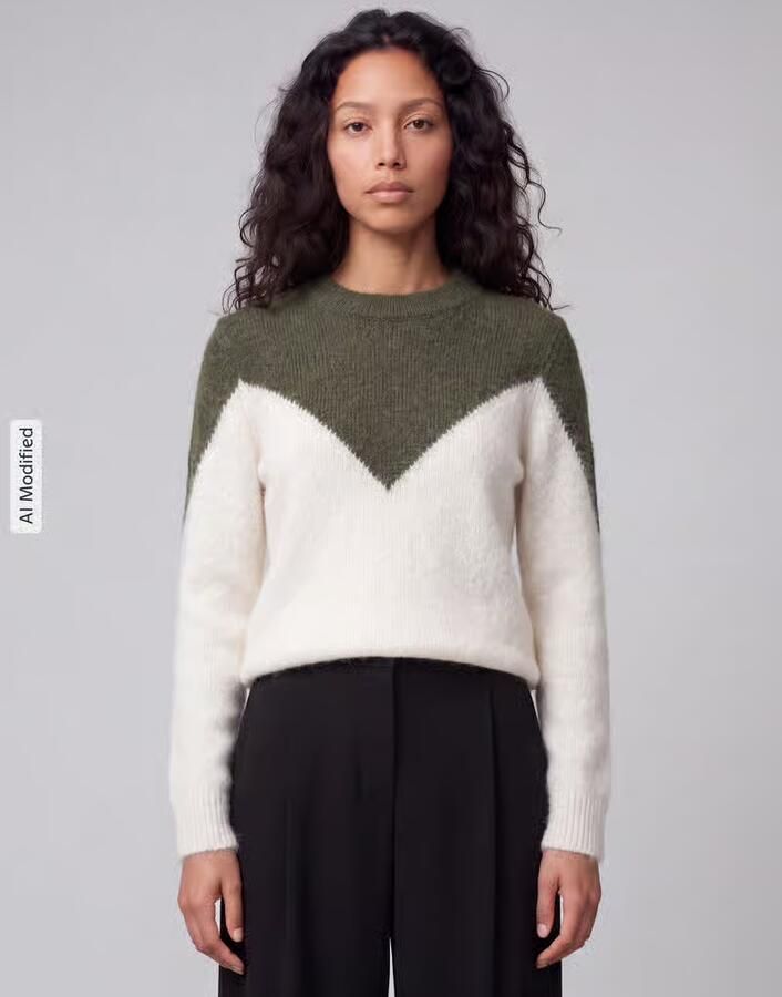 Vero Moda Regular fit pullover met wol model 'PLAZA' - Foto 2