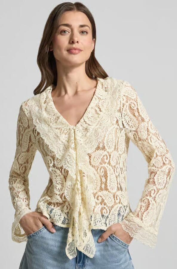 Vero Moda regular fit regular fit van mix van katoen model 'SALLY'