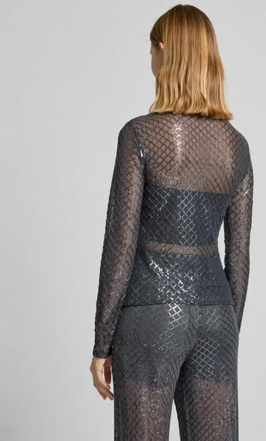Vero Moda Regular fit shirt met lange mouwen en pailletten model 'SAFINA'