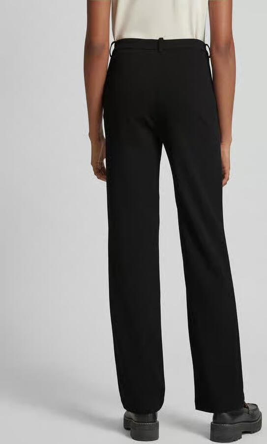 Vero Moda Regular fit stoffen broek met ceintuurlussen model 'ZAMIRA' - Foto 4