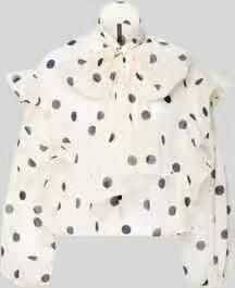 Vero Moda Boxy fit chiffon-blouse met polkadots-motief model 'DOROTHY' - Foto 5