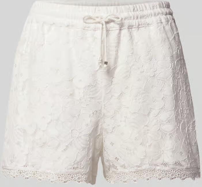 Vero Moda regular fit sweatshorts met kant model 'HONEY' - Foto 3