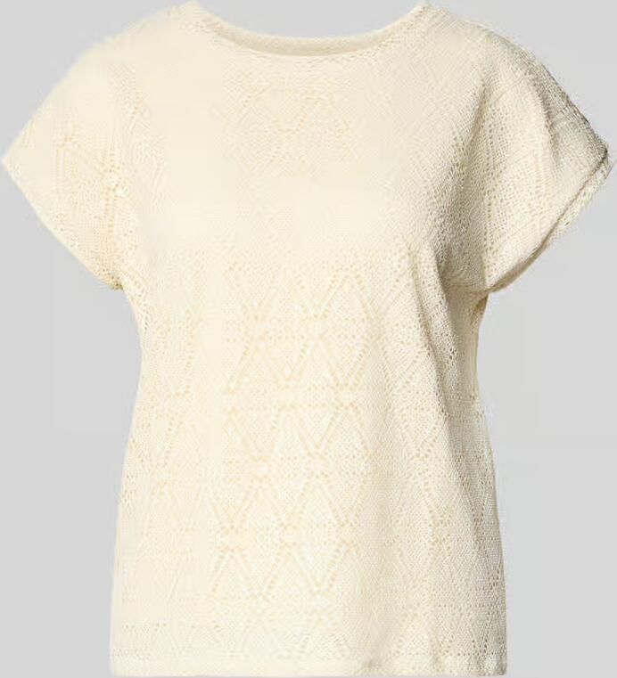 Vero Moda Regular fit T-shirt in ajourbreisel-look model 'MAYA' - Foto 2