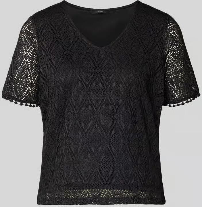 Vero Moda Regular fit T-shirt met etskanteffect model 'MAYA' - Foto 2