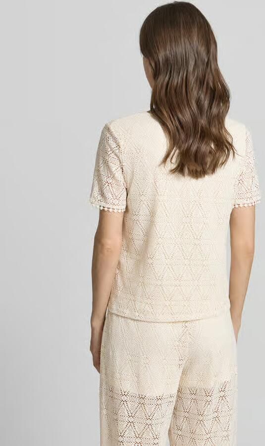 Vero Moda Regular fit T-shirt met etskanteffect model 'MAYA' - Foto 4