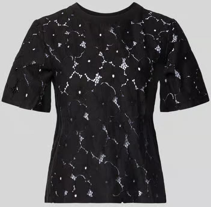 Vero Moda regular fit T-shirt van kant model 'SALLIE' - Foto 3