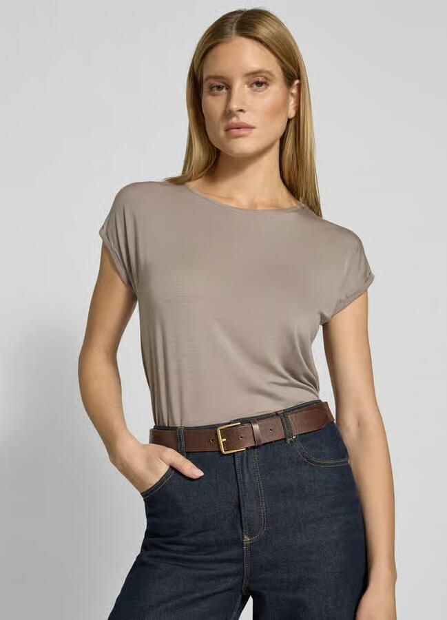 Vero Moda Shirt met ronde hals VMAVA PLAIN SS TOP GAJRS NOOS - Foto 7