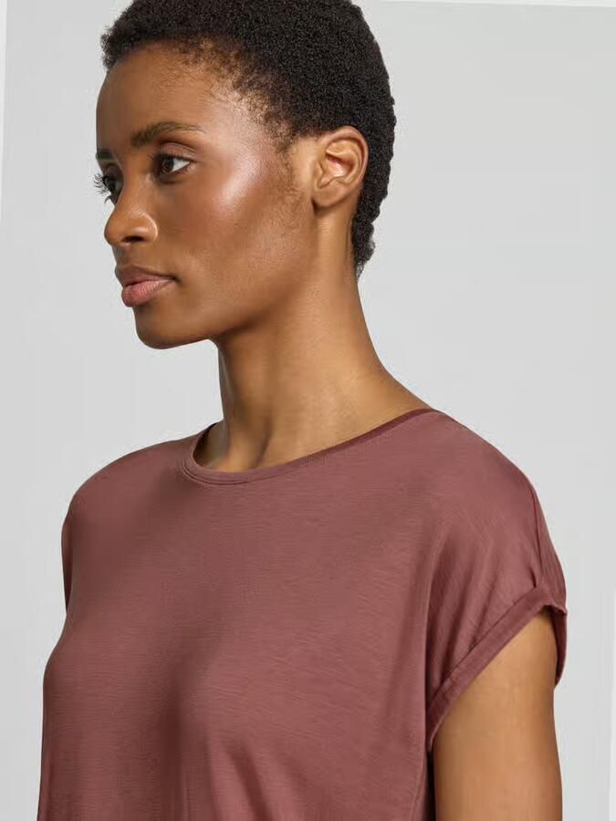 Vero Moda Shirt met ronde hals VMAVA PLAIN SS TOP GAJRS NOOS