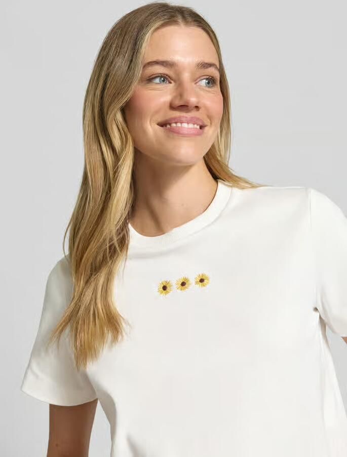 Vero Moda regular fit T-shirt van puur katoen model 'SARA' - Foto 3