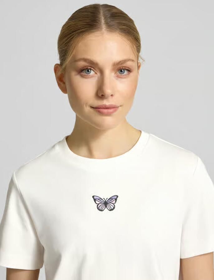 Vero Moda regular fit T-shirt van puur katoen model 'SARA'