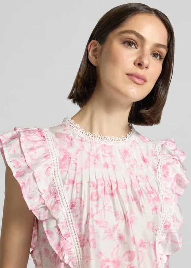 Vero Moda regular fit T-shirt van viscosemix model 'BLISS'