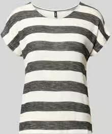 Vero Moda Regular fit T-shirt van viscosemix model 'WIDE STRIPE' - Foto 3