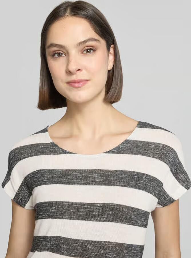 Vero Moda Regular fit T-shirt van viscosemix model 'WIDE STRIPE' - Foto 2