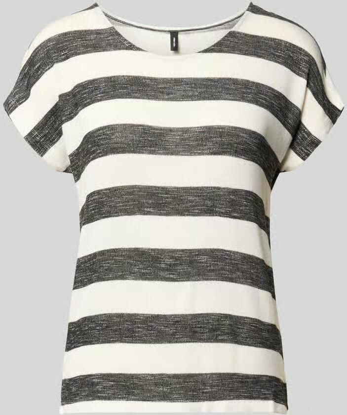 Vero Moda Regular fit T-shirt van viscosemix model 'WIDE STRIPE' - Foto 3