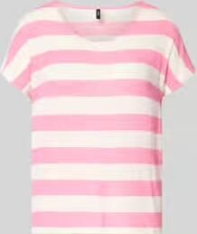 Vero Moda Regular fit T-shirt van viscosemix model 'WIDE STRIPE'