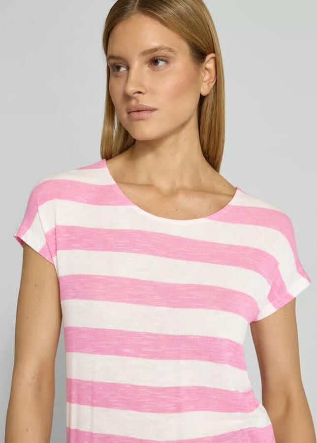 Vero Moda Regular fit T-shirt van viscosemix model 'WIDE STRIPE'