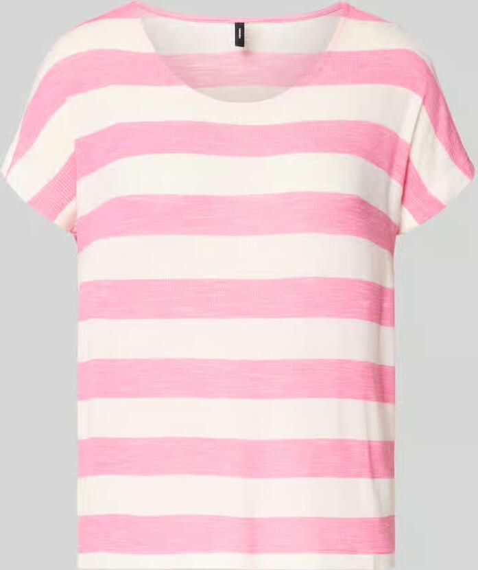 Vero Moda Regular fit T-shirt van viscosemix model 'WIDE STRIPE' - Foto 2