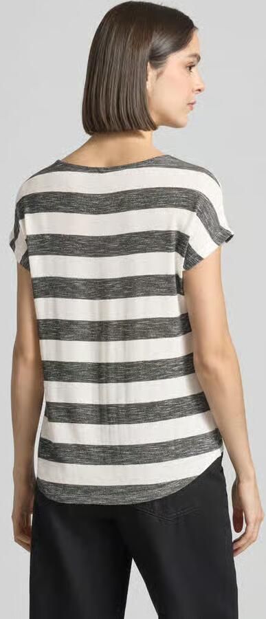 Vero Moda Regular fit T-shirt van viscosemix model 'WIDE STRIPE' - Foto 5