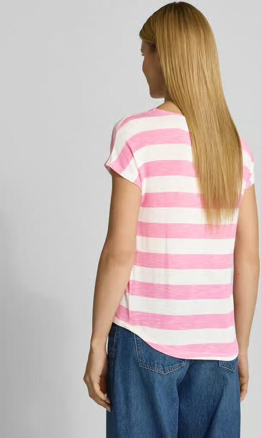 Vero Moda Regular fit T-shirt van viscosemix model 'WIDE STRIPE' - Foto 3