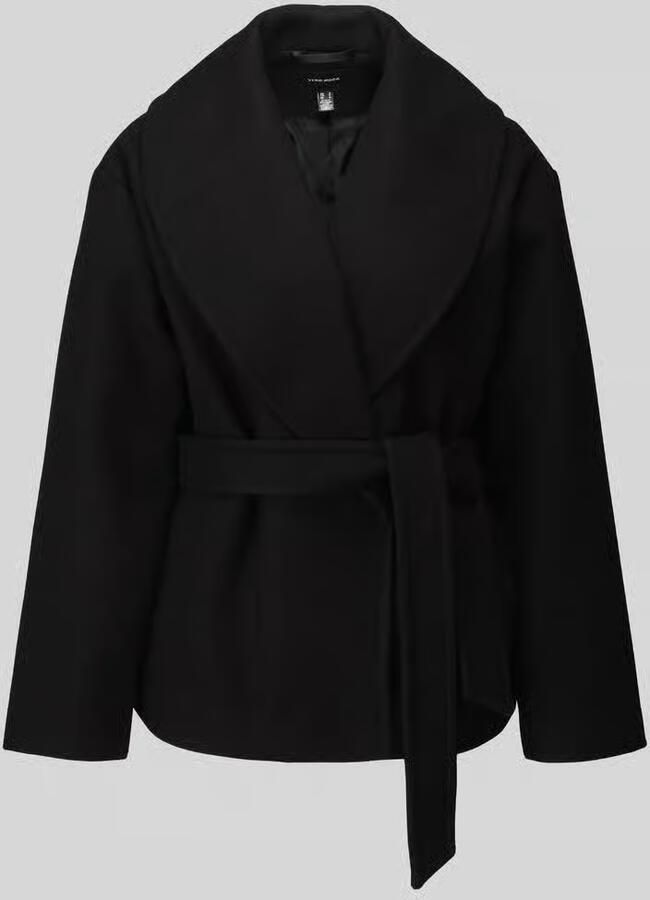 Vero Moda Regular fit lange jas met strikceintuur model 'ANNE' - Foto 3