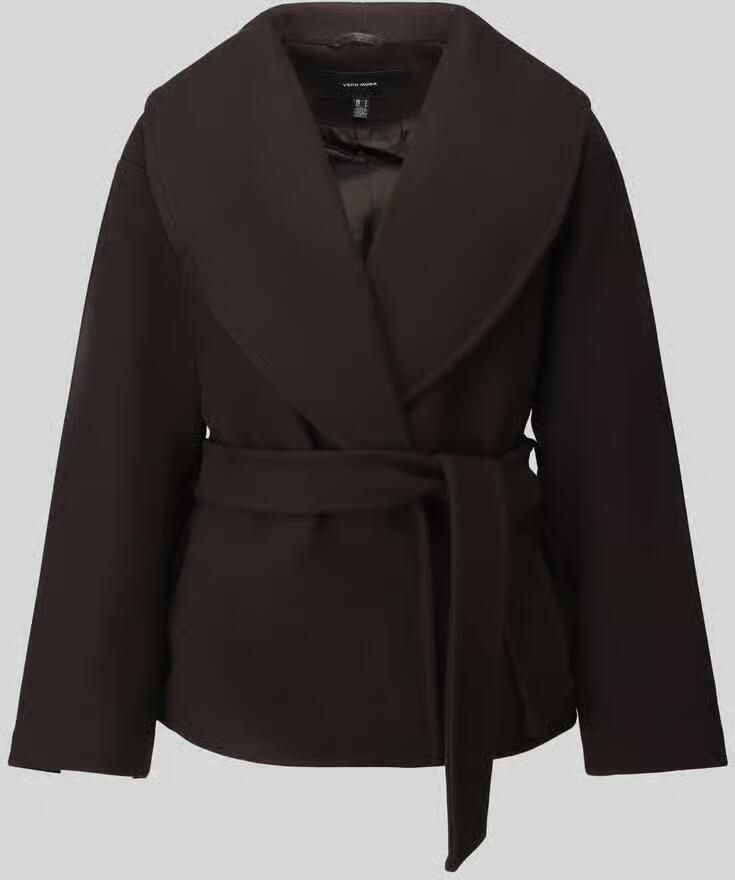 Vero Moda Regular fit lange jas met strikceintuur model 'ANNE' - Foto 2