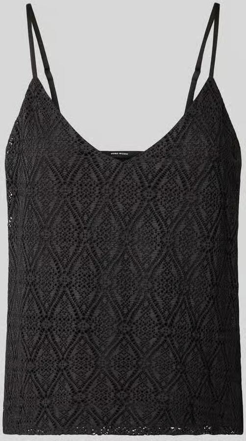 Vero Moda Comfort fit top met bandjes met kant model 'MAYA' - Foto 2