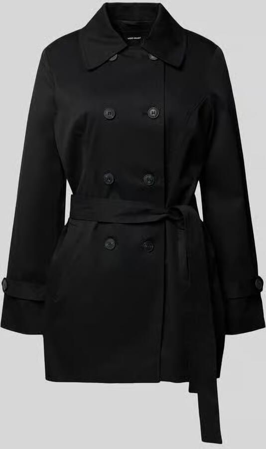 Vero Moda regular fit trenchcoat met ceintuur om te strikken model 'CHALSEA OLIVIA' - Foto 2