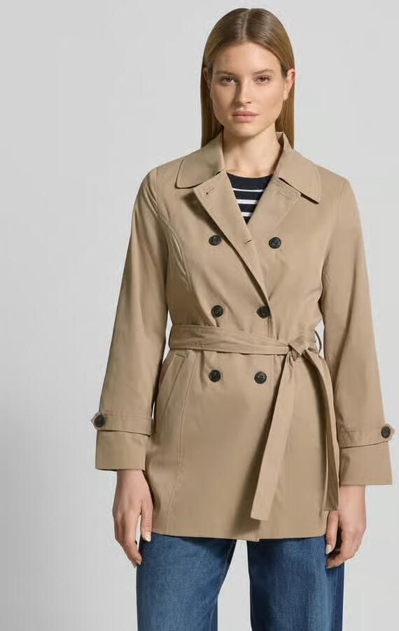 Vero Moda regular fit trenchcoat met ceintuur om te strikken model 'CHALSEA OLIVIA' - Foto 5