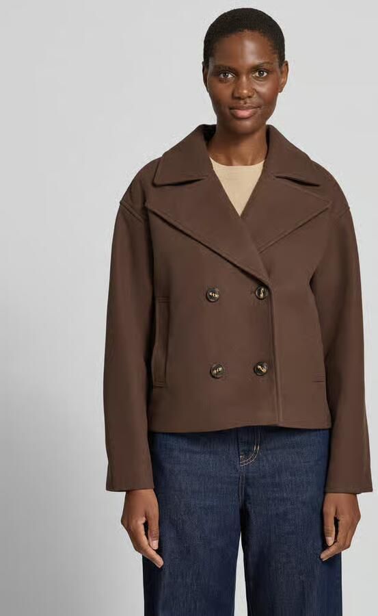 Vero Moda Regular fit trenchcoat met dubbele knoopsluiting model 'VINCELINE' - Foto 4