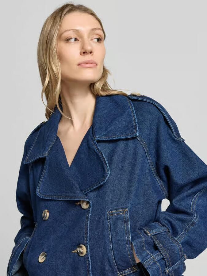 Vero Moda regular fit trenchcoat van katoenmix model 'LELOU' - Foto 3