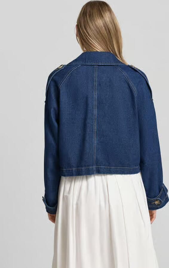 Vero Moda regular fit trenchcoat van katoenmix model 'LELOU' - Foto 4