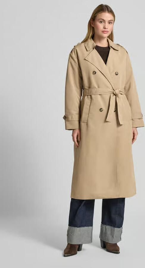 Vero Moda Trenchcoat VMCHLOE LONG TRENCHCOAT GA NOOS Double-breasted met strikceintuur - Foto 7