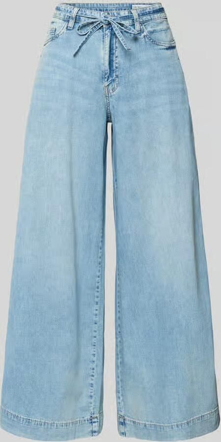 Vero Moda regular fit wide leg jeans van puur katoen model 'AISA'