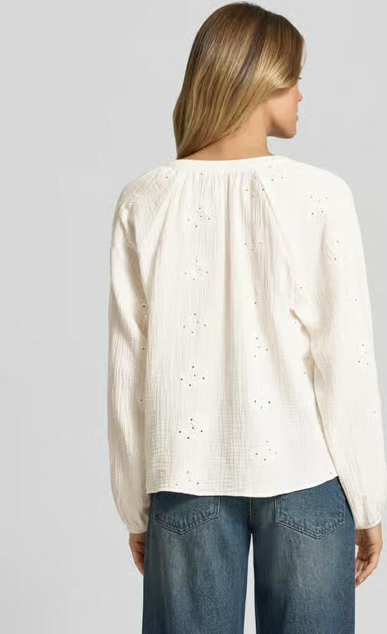 Vero Moda relaxed fit blouse met lange mouwen van puur katoen model 'NATALI' - Foto 3