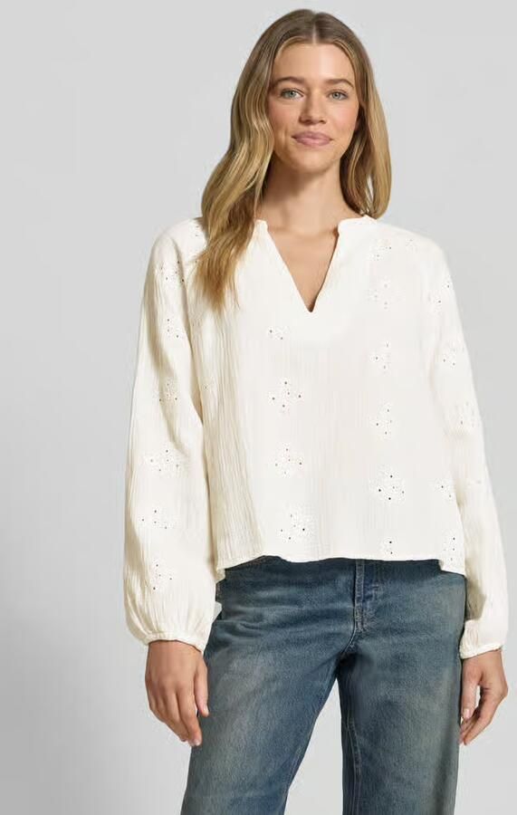 Vero Moda relaxed fit blouse met lange mouwen van puur katoen model 'NATALI' - Foto 2
