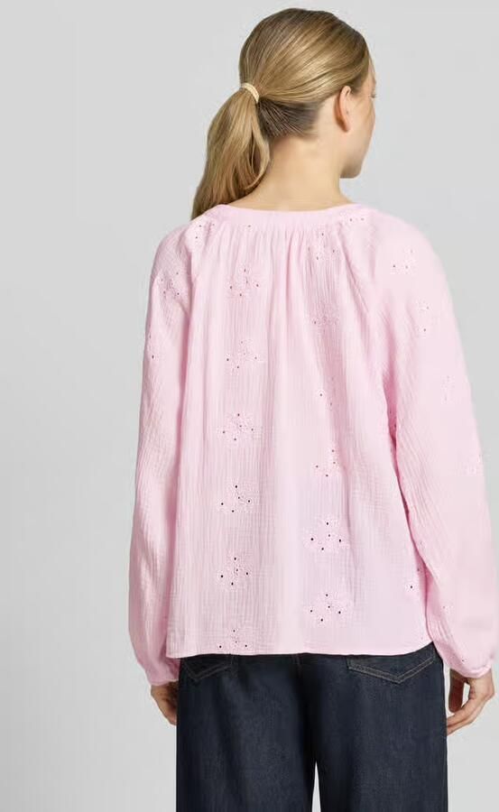 Vero Moda relaxed fit blouse met lange mouwen van puur katoen model 'NATALI' - Foto 2