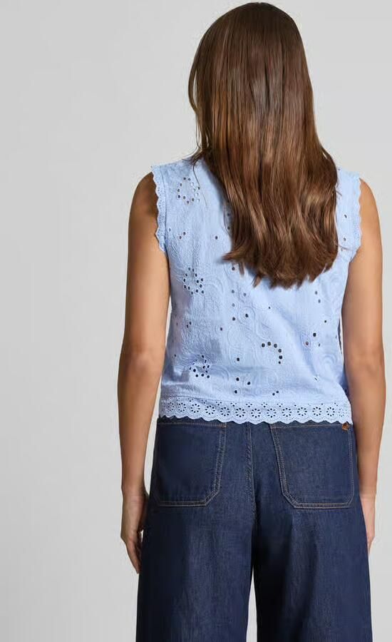 Vero Moda relaxed fit blousetop van puur biologisch katoen model 'EMILY' - Foto 3